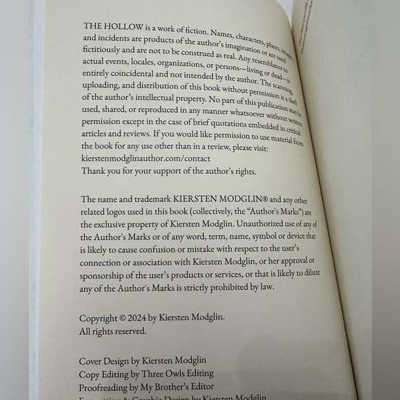 The Hollow by Kiersten Modglin Paperback Book Adult Fiction Mystery Thriller - Picture 4 of 17